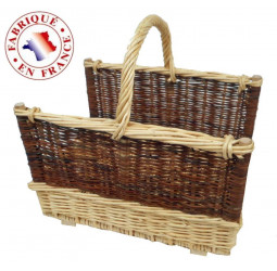 Panier en osier tressé main - vannerie artisanale Candas