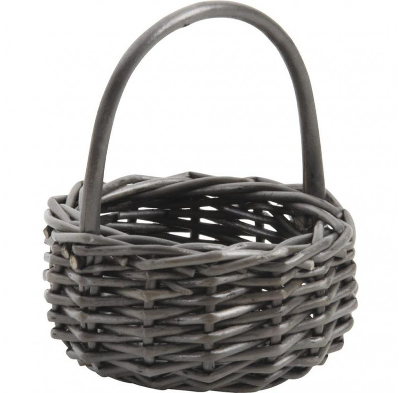 Panier de courses en osier tressé main - vannerie artisanale Candas