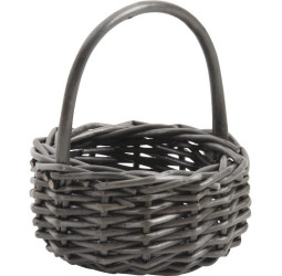 Panier de courses en osier tressé main - vannerie artisanale Candas