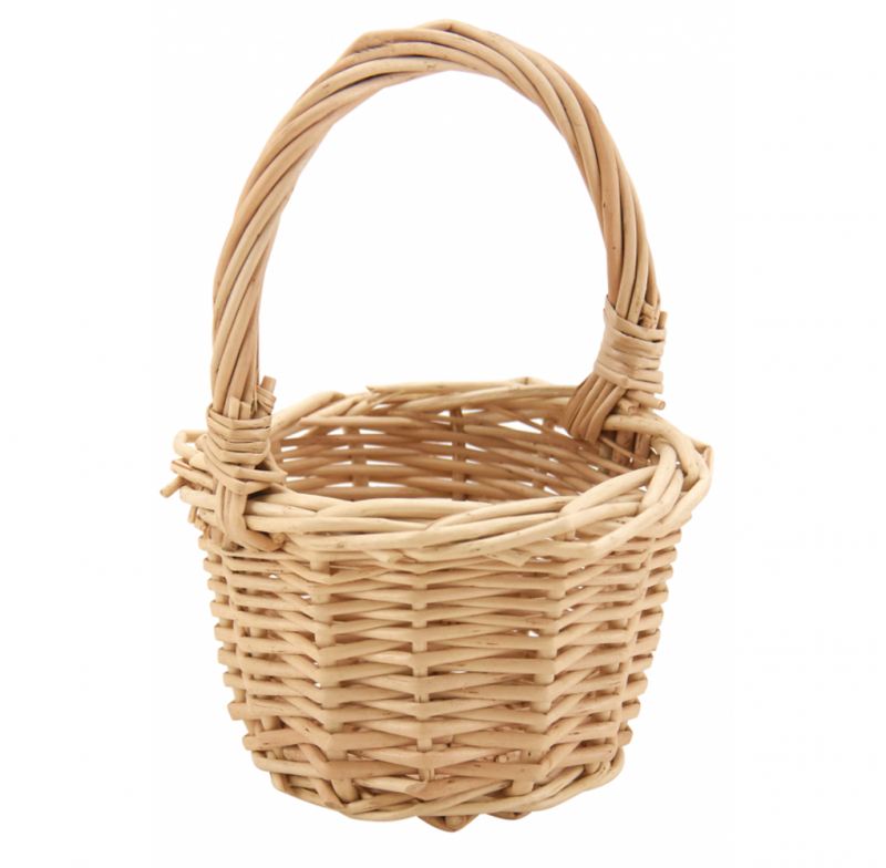 Panier de courses en osier tressé main - vannerie artisanale Candas