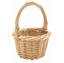 Panier de courses en osier tressé main - vannerie artisanale Candas